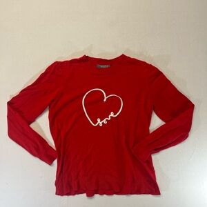 Marled Red Crew Neck Sweater